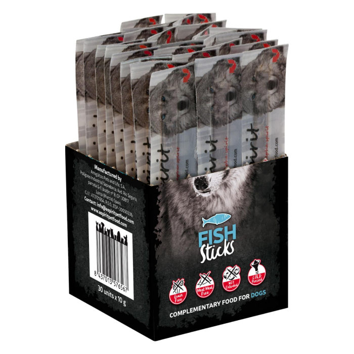 Alpha Spirit Fisk Sticks Snack til hund 30 stk x 10g