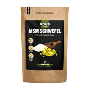 Alphazoo MSM Pulver Foder led tilskud til hund 300g