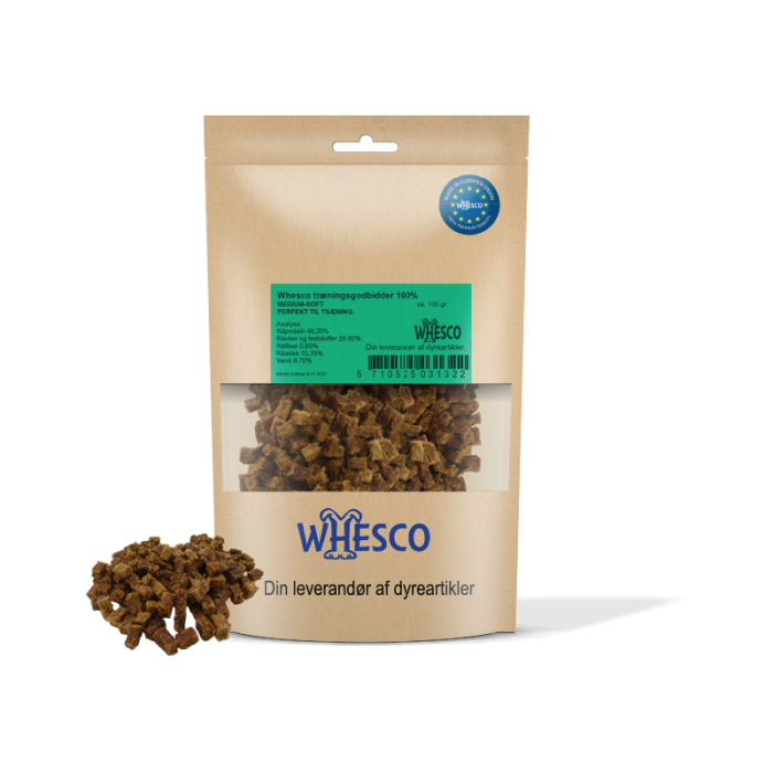 Whesco Træningsgodbidder til hund 100% Naturlig Kanin 100g