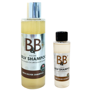 B&B Sølv Shampoo øko med kolloidt sølv, naturlige antibakterielle effekt