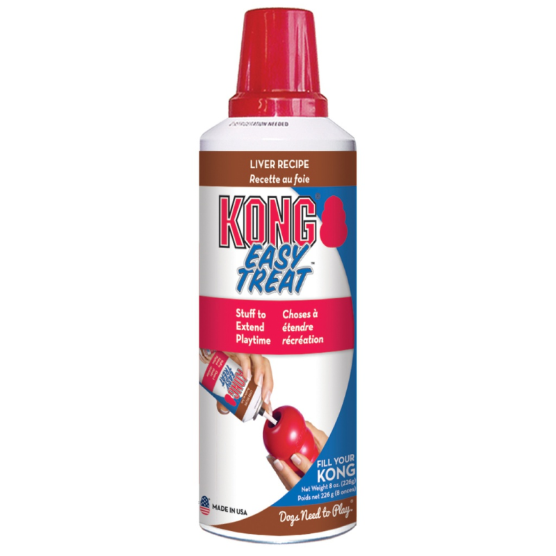Kong Easy Treat Liver Spray, fyld dit hunde legetøj, 226g