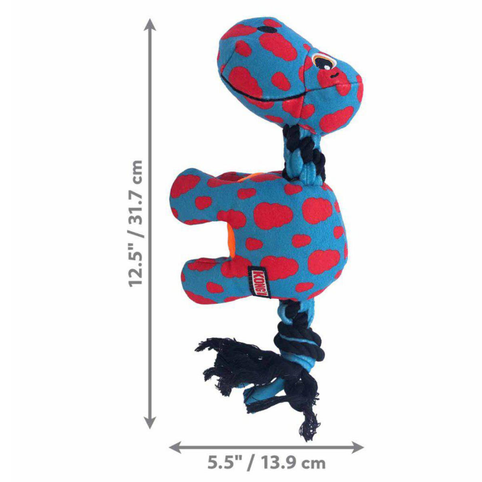Kong Signature Dynos M Slidstærkt legetøj til hund Ca 32 cm Ass farve - Billede 3