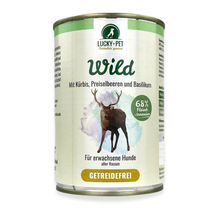 Lucky Mono Protein Vådfoder til Hund m. Vildt 400g