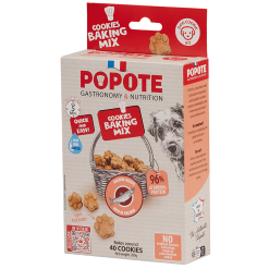 Popote Kageblanding, hjemmelavede godbidder til hunde Laks, 200g