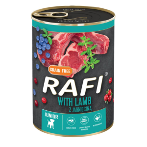 RAFI m/Lam Blåbær & Tranebær Vådfoder til Hund, Hvalp, 400g