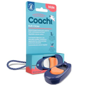 Coachi Multi-Clicker Hunde Træning, 3 styrker, Navy 7 cm
