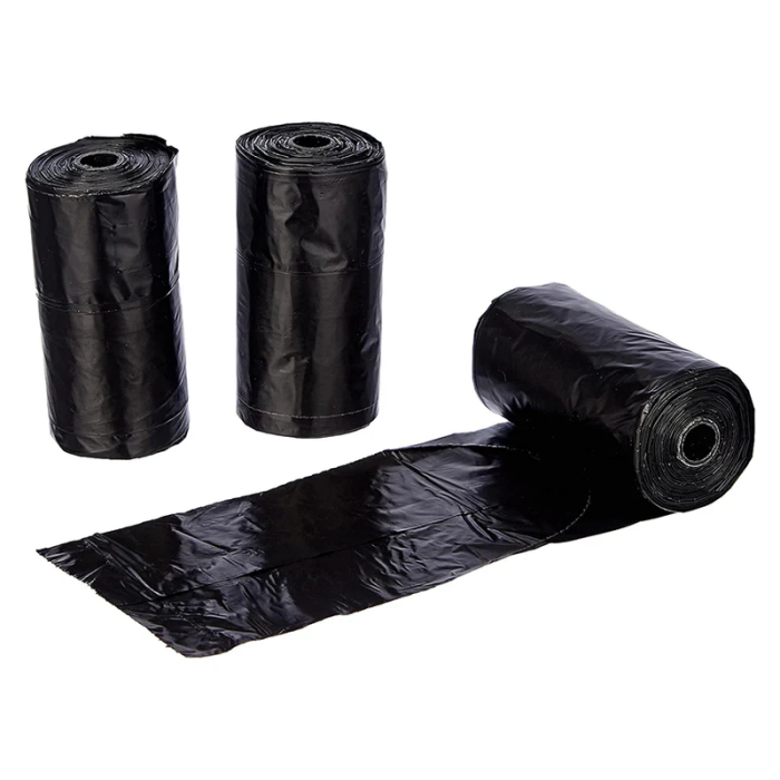 Croci Holdbare Genbrugsplast Hundeposer Sort 3x15 Poser