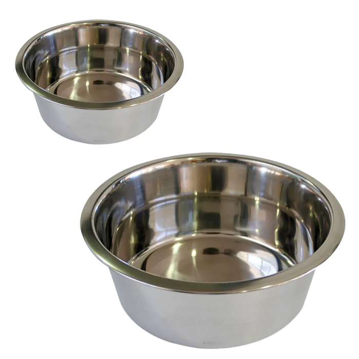 Croci Rustfri Stål Skål til Hund, Foderskål/ Vandskål, 500ml, 950ml