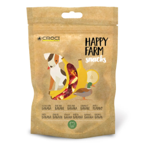 Croci Smagfuld snack til hund m Banan & And 80 g