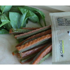 Croci Smagfuld snack til hund m Kylling & Spinat 80g