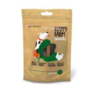 Croci Smagfuld snack til hund m Kylling & Spinat 80g