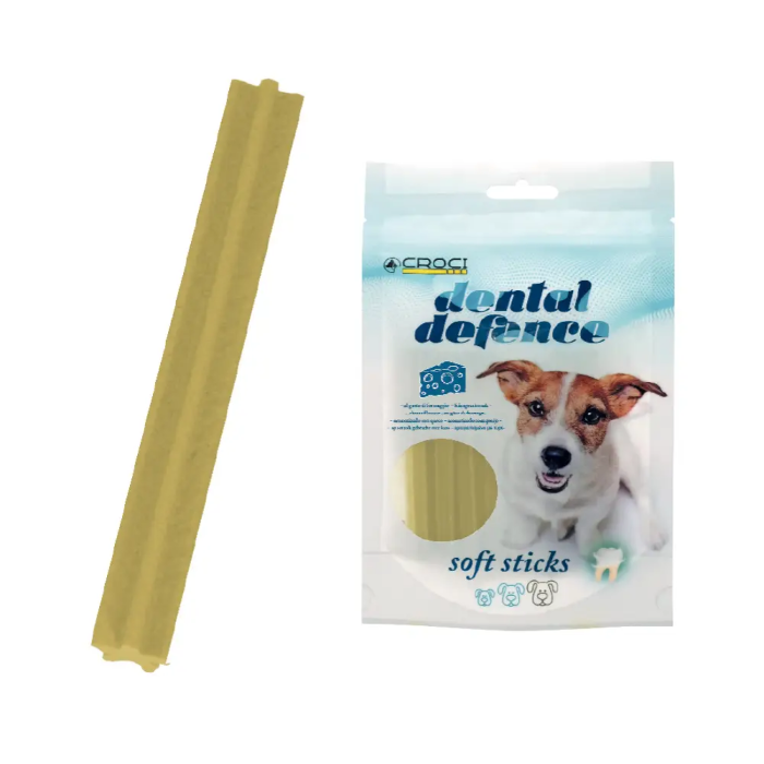 Croci Tandrensende Dental stick til hunde Bløde, Ost, 80g