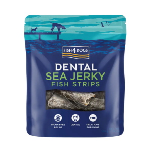 Fish4Dogs Dental Sea Jerky - Fiske Strimler Snacks til Hund 100g