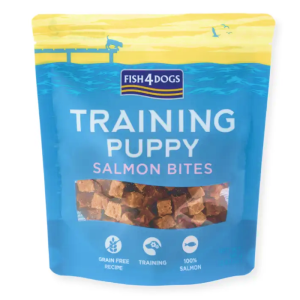 Fish4Dogs Hvalp Salmon Bites Snacks til Hund 100% Laks 80g