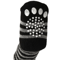 Flamingo Skridsikre Sokker til Hund Hundepleje Sort/Grå