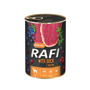 RAFI m/And Blåbær & Tranebær Vådfoder til Hund, 400g