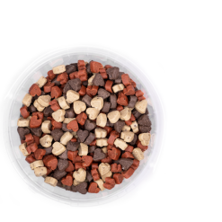 Snack'it Semi-Moist/ Bløde godbidder Mini Hearts Mix 500g