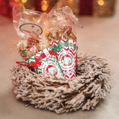 Crunchy Woofmas-bolde Naturlige Godbidder til Hund - Julegave pakke i kegle 50g