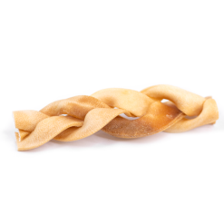 Snack'it Flettet Hestehud i folie Naturlig Hundesnack til hund 15cm 1 stk