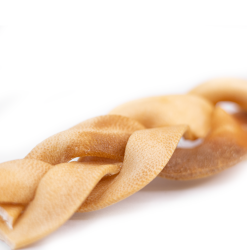 Snack'it Flettet Hestehud i folie Naturlig Hundesnack til hund 15cm 1 stk