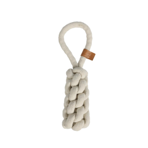 D&D Tov dummy m/løkke Aktivitets Legetøj Til Hund 22cm/Ø10mm Beige