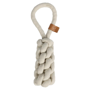 D&D Tov dummy m/løkke Aktivitets Legetøj Til Hund Str. L 36cm/Ø10mm Beige