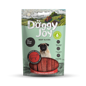 Doggy Joy Slices med Okse, sund Hunde snack til Små Hunde, 55g