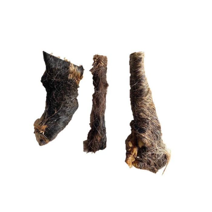 Treattime Naturlig hundesnack Oksepandelapper m. Pels 250 g