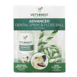 Vet's Best avanceret Dental Spray & Floss Bold Tandspray til hund, 120ml