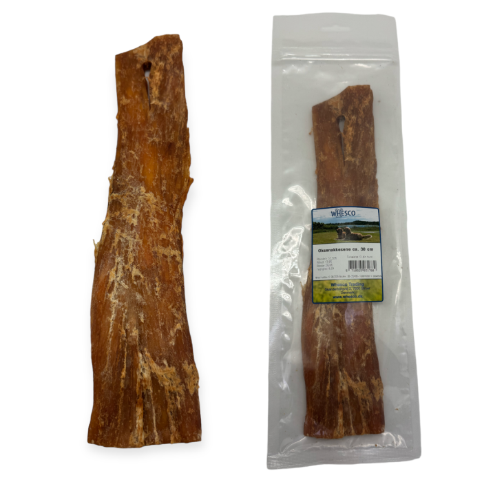 Whesco okse nakkesene Naturlig Snack til hund 30 cm, 1 stk (indpakket)