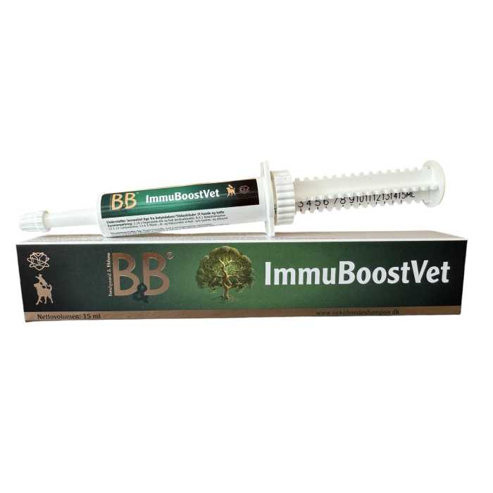 B&B ImmuBoostVet til hund stimulere immunsystemet og øge vitaliteten 15 ml