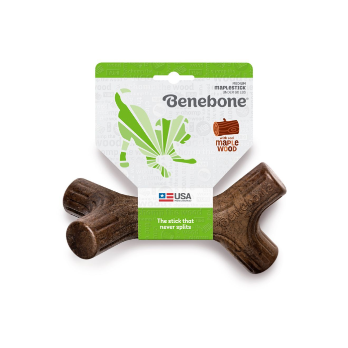 Benebone Maplestick Slidstærkt Legetøj til hund Ahorn smag, Lugtfri, M, 17cm - Billede 3