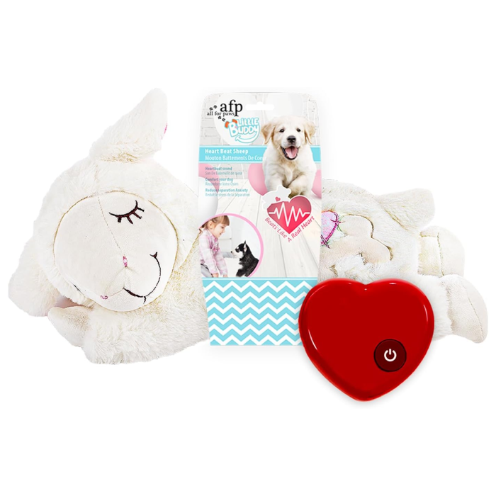 AFP Little Buddy Heart Beat Får Bamse, Beroligende til Hund M. Hjertebank