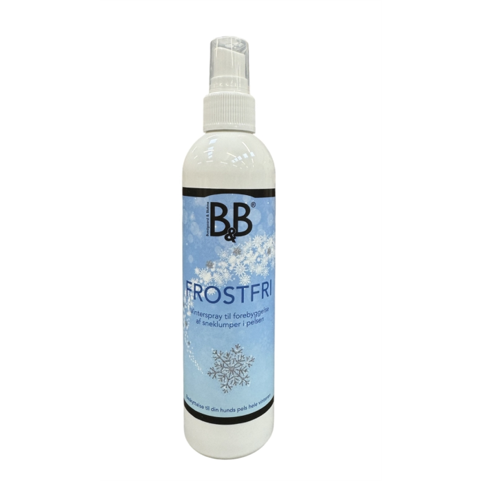 B&B Frostfri - Vinterspray Forebygger sneklumper i pelsen hos Hunde, 200ml