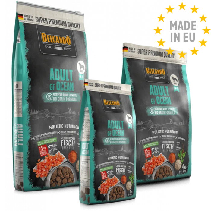 Belcando Kvalitets Hundefoder Tørfoder Kornfri Adult GF Ocean - Fra EU
