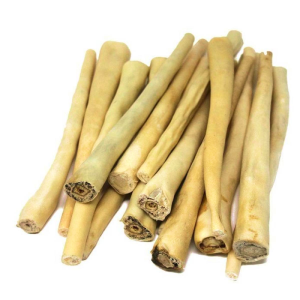 Kauartikel Okse hale, rullet tørret Naturlig Snack til hund 12 cm/ 250g