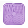 Nordic Paws Slikkemåtte Slowfeeder Til Hund og Kat, Lilla Ø20cm