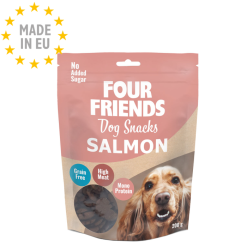 Four Friends Crunchy Singleprotein Godbidder m. Laks 200g, Fra EU