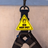 Gul Sløjfe - "Do Not Pet" elastisk charm til Hundehalsbånd og Snor/Line