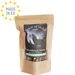 Spirit of Wild Mono protein Godbid til hund 100 % Hjort ,100g, Fra EU