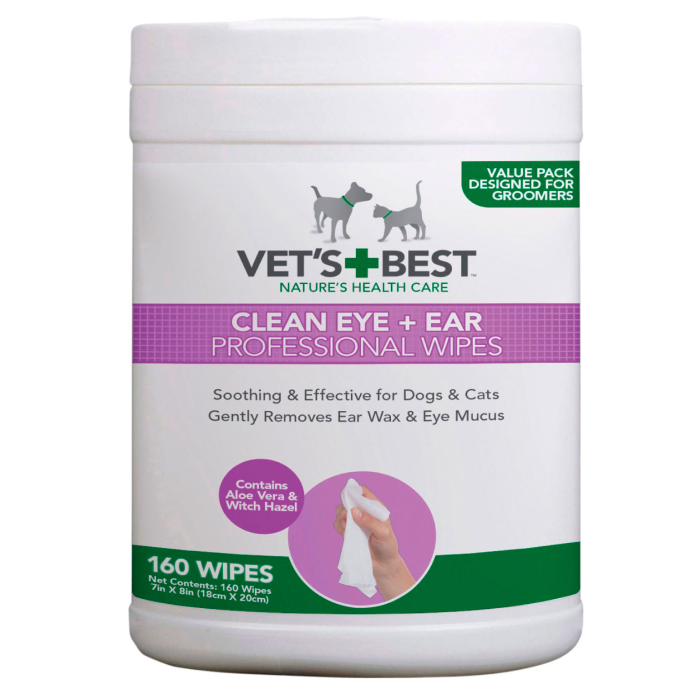 Vet's Best øre- & øjenklud Pleje til hund 160 stk