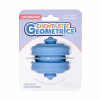 Chewtastic Geometrics Natural Rubber Interactive Toys Geo-Hex, Ø7 cm, Blå