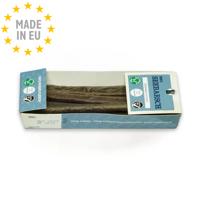 Kauartikel- Ayka Havabborstænger, Naturlig Snack til hund 50g