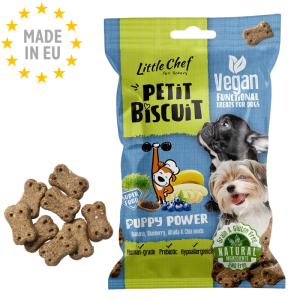 Little Chef Puppy Veganske Kornfri Godbidder til Hund, 100g, Fra EU