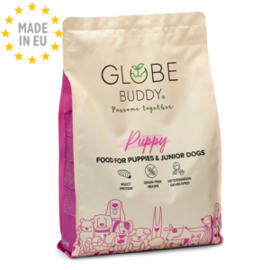 Globe Buddy Puppy, premium hvalpefoder Til Hund med insektprotein & fisk, 2,5 kg
