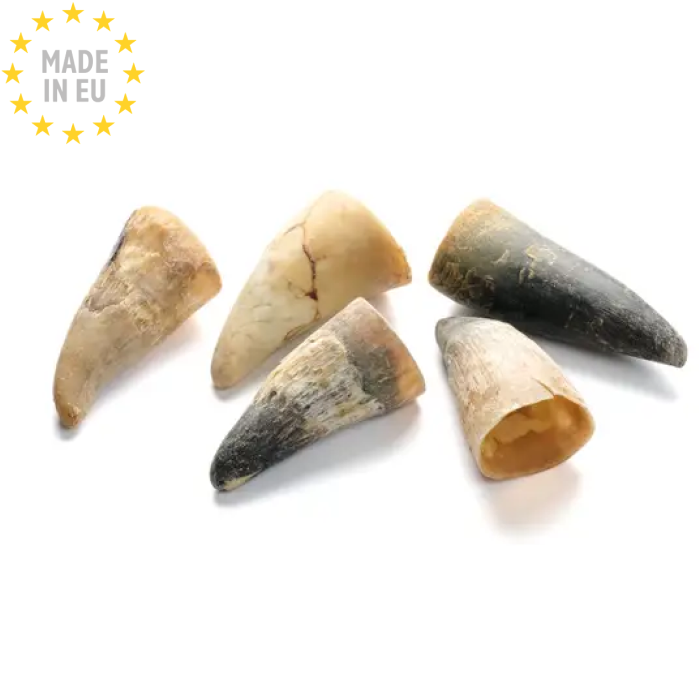 Kauartikel Okse Horn Holdbar Tyggesnack Lav Fedt Naturlig til hund 250g