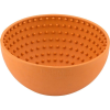 LickiMat Wobble Boredom Buster, Slow feeder Skål hund Orange Ø18x8 cm