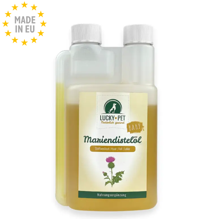 Lucky-Pet Tidselolie Tilskud for sund Pels, Hundepleje, 250 ml