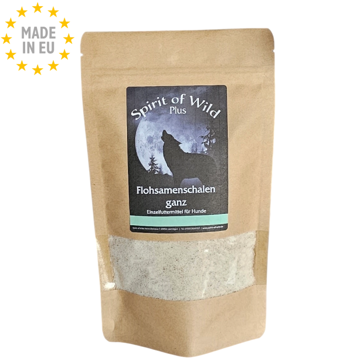 Spirit of the Wild Hel Psylliumskal Pulver Foder led tilskud til hund 100g