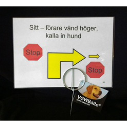 VGW Rally Skilteholder i Galvaniseret Stål til Hundetræning 16 cm / 10 stk
